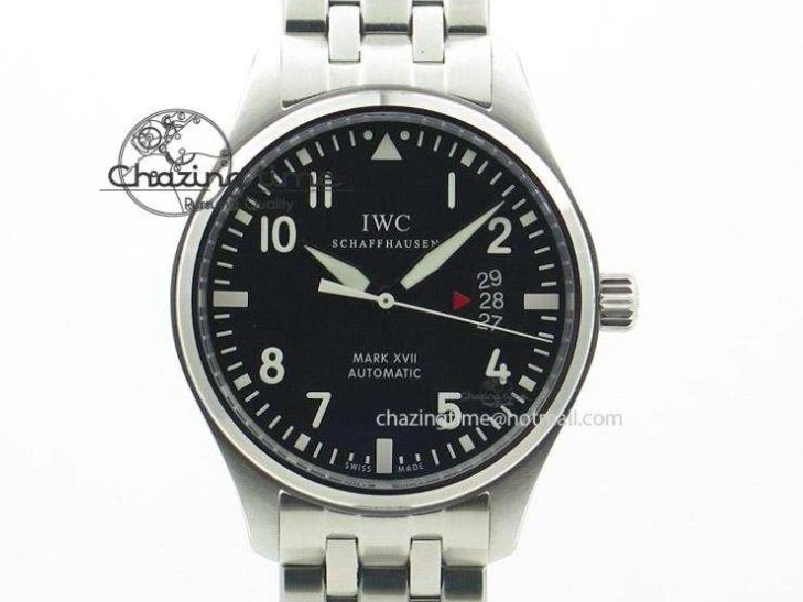 MIROTIME 0213 Pilot Chrono 377725 SS ZF 1:1 Best Edition White Dial on Black Leather Strap A Soft 7183